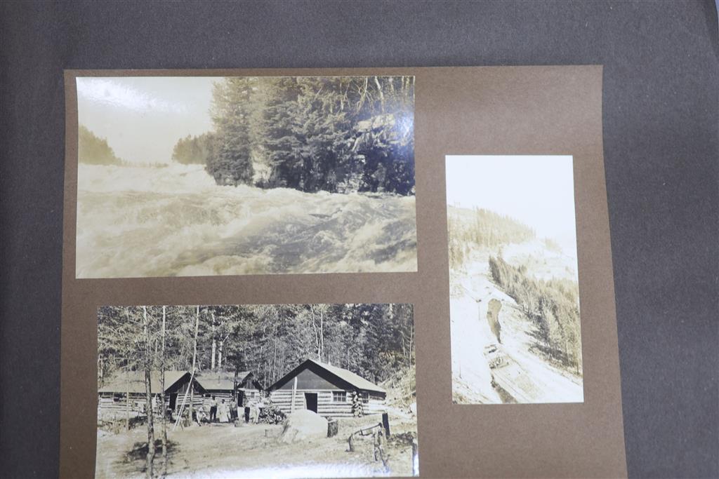 Two photograph albums including Quebec, The Canadian Northern Railway System etc.